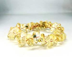 NATURAL CITRINE CHIPS BRACELET ( The merchants stone )
