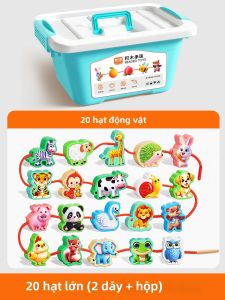 TONGMUXING | Đồ Chơi Xâu Hạt Giáo Dục cho Trẻ Nhỏ Tập Trung và Rèn Kỹ Năng Tinh