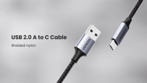 Cáp Sạc Nhanh UGREEN 3A USB C Type C Cho Samsung S23/S22 Xiaomi 11t/12t Redmi Note 11 iPad - Màu Đen Cáp Mạng Đa Năng