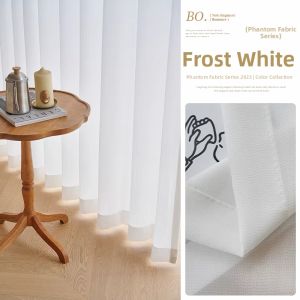 ORIENTAL LAN | Light Luxurious French Dreamy Gold Sheer Curtain Privacy Protect