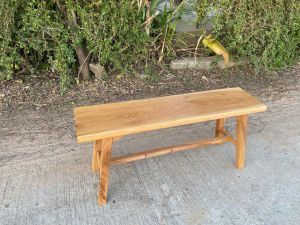 ม้านั่งไม้เต็ง ม้านั่งยาว ขนาด25*100*45cm.ไม้เกรดA แข็งแรงทนทาน ทนแดดได้อย่างดี ไม้แผ่นเดียว