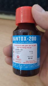 Hantox 200 chai 50ml diệt côn trùng ruồi mũi ve chó rặn bò chét mạt gà xịt trực tiếp vật nuôi chuồng trại