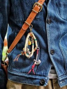 Handcrafted Pure Copper Brass Heavy Version Anchor Keychain Pendant Decorative Drop Dangle DIY Accessory Nebula Brand