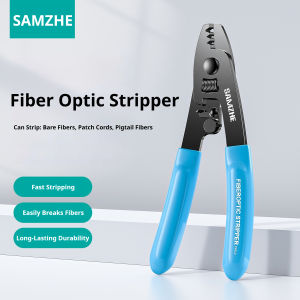 Samzhe | SAMZHE Fiber Optic Stripper Miller Clamp High Precision Three Port Cable Stripping Nano Clamp FTTH Fiber Optic Splicing Tool