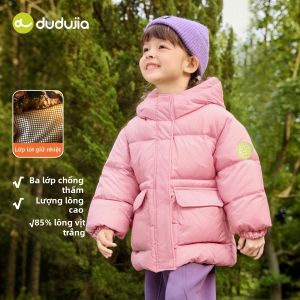 DUDUJIA | Áo Khoác Bông Chống Thấm Nước Chống Gió Ấm Áp cho Trẻ Em