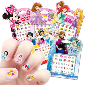 5pcs Disney Frozen Nail Stickers Nail Art Decorations Stickers Stitch Minnie Anime Character Girls Press on Nails Accesories Toy