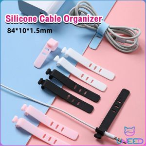 Need. Cable Silicone Strap Silicone Cable Organizer Clips Wire Cord Winder accesories Headphone data line