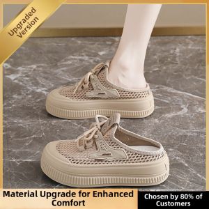 MONITING | Breathable Thick-Soled Slip-On Womens Casual Shoes