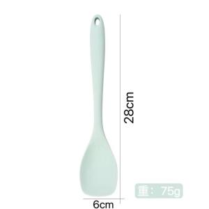 Food Grade Silicone Mini Spatula Non-Stick Pan Cooking Spoon Baby Food Auxiliary Utensil Concave Belly Silicone Fry Spatula