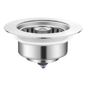 YEMO | Stainless Steel Kitchen Sink Drain Accessories with Water Stopper and Filter