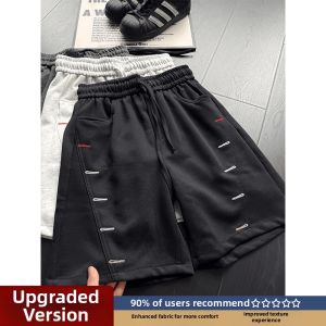 LIUBU | Oblique Buttonhole Embroidery Sport Shorts