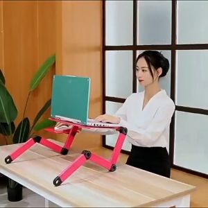 Homepeas® Adjustable Vented Laptop Table Laptop Computer Desk Portable Stand/Table/Laptop/Computer/Desk/Bed Table Desk/Lazy Desk/Aluminum Folding Table