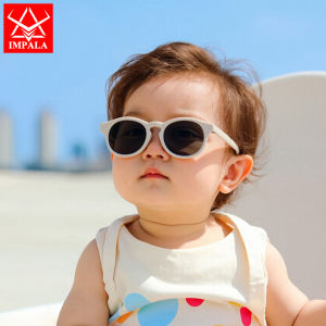IMPALA PG1046Q Kính mát phân cực cho 0-3 tuổi trẻ sơ sinh và trẻ mới biết đi silicon mềm gọng kính chống UV kính cho bé bé trai và bé gái với hộp hình xe