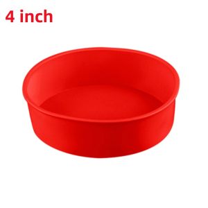 Khuôn Làm Bánh Tròn Bằng Silicon Chống Dính Có Thể Tái Sử Dụng Dụng Cụ Làm Bánh Cho Bánh Nhiều Tầng Bánh Phô Mai 4/6/8/10 Inch Phụ Kiện Nhà Bếp Thân Thiện Với Môi Trường