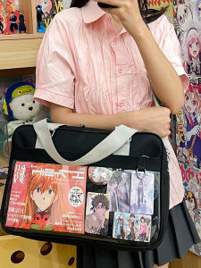 Elegant Japanese Uniform Style Single Shoulder Bag Womens High-End Sensation Versatile Handbag Fashionable Youth Zipper Purse