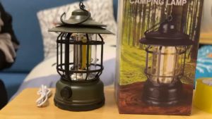 Outdoor Retro Camping Tent Lamp LED Emergency Lamp: USB Rechargeable Emergency Light Portable Multifunctional Waterproof Camping Light
