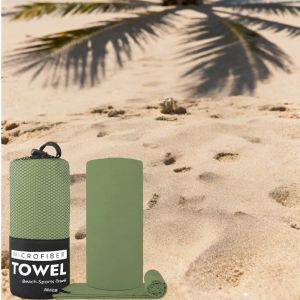 ผ้าขนหนูแห้งเร็ว ไมโครไฟเบอร์ กันทราย น้ำหนักเบา กะทัดรัด เหมาะสำหรับว่ายน้ำ โยคะ ยิม ชายหาด ท่องเที่ยว อุปกรณ์กีฬา