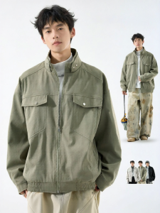 SZON | Casual Workwear Cityboy Loose Multi-Pocket Collar Jacket