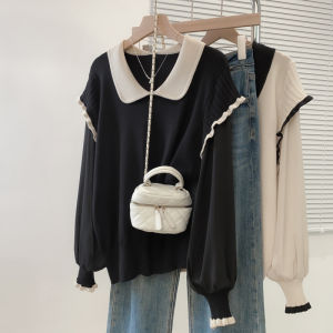 Trendy New Winter Elegantly Designed Loose Collar Knit Sweater