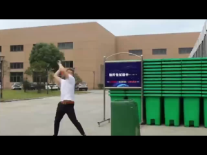 【Local delivery】Large garbage bin Trash can Garbage bin Plastic dustbin Recycle bin Large dustbin Durable rubber wheels