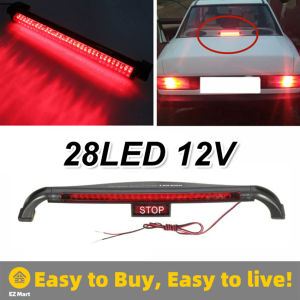 【Fast Shipping】 Universal Headlamp Brake Light Light Red SUV Car Auto Replacement High Mount Stop Lamp 28 LED Panel-Stop-Light