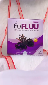Viên Sủi FoFLUU Elderberry Đan Mạch | Quả Cơm Cháy Vitamin C Kẽm Zn Hòa Tan Nhanh Hương Vị Trái Cây 20 Viên