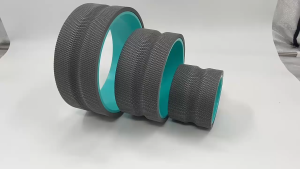 Tula Wheel Foam Roller - Targeted Muscle Roller for Deep Tissue Massage Back Stretcher with Foam Padding