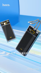 Pin dự phòng Hoco J103A 20000mAh QC3.0 22.5W PD TypeC 20W Màn hình LCD (Xám) - Nhat Tin Authorised Store