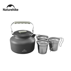NatureHike | Naturehike 4.5L Bộ Ấm Siêu Tốc Cắm Trại Di Động Ngoài Trời Nhà Bếp Dã Ngoại Du Lịch Cà Phê Ấm Trà Dung Tích Lớn Có Hộp Bảo Quản
