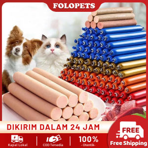 FOLOPETS Sosis Kucing Anjing 15g Pet Snack Makanan Kucing Anjing Sosis Cemilan Pet Bergizi (90/150 pcs)
