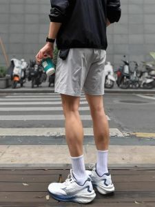 Mens Short Shorts Summer Running Training Fitness Low Waist Five-Quarter Length Basketball Sport Casual Loose Fit Teenage