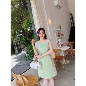 เดรสออกงานผ้าซีทรูเเก้ว ป้ายMabel