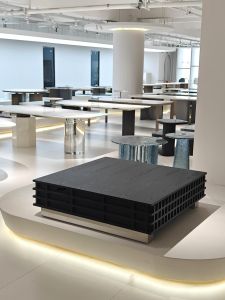 Designer Italian Minimalist Low Table Wabi-Sabi Mid-Century Modern Black Solid Wood Square Coffee Table Luxury Sensation