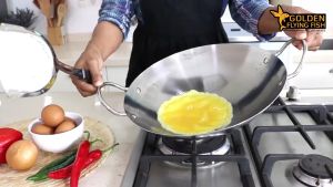 Wajan Stainless Steel 32-40 cm - Golden Flying Fish Harden Tidak Mudah Lengket