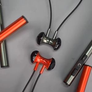 renear New 100Hours Play Wireless Headphones Bluetooth 5.3 Headphones for Samsung Xiaomi Huawei Magnetic Neckband Bass Earphone TF Cassette with Microphone