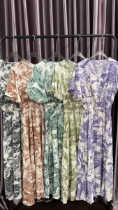 SV 6583 - Zaveilla Dress | Silvervogue | Gaun Katun Poliester Midi Pakaian Kasual Wanita