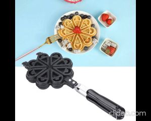 Chảo Nướng Bánh Khuôn Bánh Kẹp Mẫu Hoa Nước Waffle Maker Pan PVN1131
