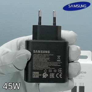 ที่ชาร์จ Samsung 45W USB-C Type-C BDFP สำหรับ ซัมซุง S25 Plus การชาร์จด่วนแบบพิเศษ Adaptive Fast charging หัวชาร์จ EU สายชาร์จ 5A 1/1.8m.
