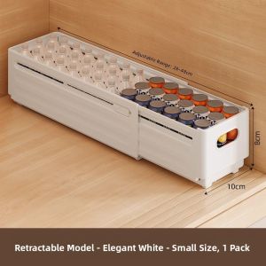 Kitchen Cabinet Drawer Style Storage Box Narrow Long Shape Deep Cabinet Organizer Desk Messy Box Plastic Material Stackable