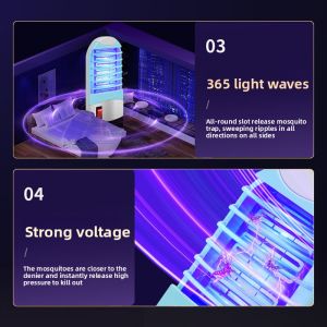 MONLEYTA | Automatic Electric Mosquito Killer Lamp Indoor Home Use Plug-In Fly Swatter Silent Mosquito Control Manleyta H0702103632