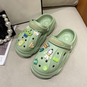 PiShops รองเท้าแตะมาใหม่ รองเท้าแตะหัวโตแต่งการ์ตูน น่ารักสดใสระดับสิบ น่ารัก คุณภาพเริ่ดดด ต๊าซซมาตำแม่