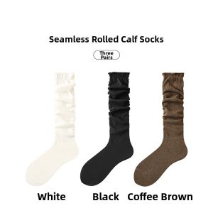 Retro Melard Design Womens Long Tube Socks Mid-calf