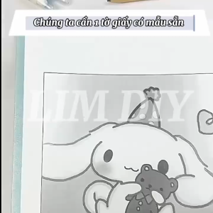 Set 10 Tấm Xốp Tạo Hình A4 – Foam In Nét Vẽ Cho Bé & Người Lớn LIM DIY