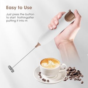 Handheld Electric Milk Frother Battery Operated Froth Maker Mini Blender & Electric Blender Coffee Milk Frother Perfect for Coffee Matcha Hot Chocolate