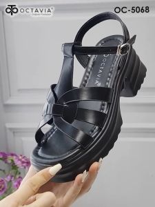 OCTAVIA Sandal Slingback Wedges Heels Wanita #OC-5068