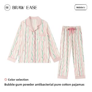 BE | Bra Padded Wearable Out Summer Cotton Womens Sleepwear