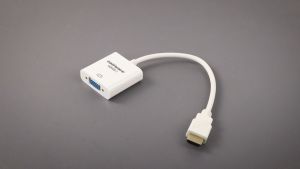 ADAPTER / KONVERTER HDMI KE VGA FEMALE DENGAN AUDIO