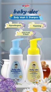 Baby Dee Body Wash & Shampoo Hypoallergenic Honey 200 Ml: Sabun Shampo Bayi Anak