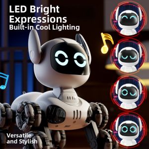 YILIXING | AI Intelligent Gesture Control Robot Dog 8 Wheel Mechanical Toy