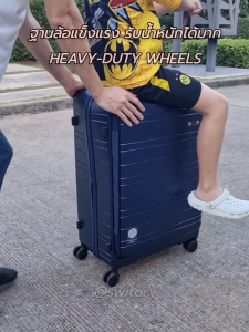 SWITORY พร้อมส่งในไทย กระเป๋า​เดินทาง รุ่น Anti117 facelift รุ่น TOP เปิดฝาหน้า ใส่ Notebook กระเป๋าล้อลาก PC 100% 20/25​/29 นิ้ว tsa lock luggage ultra light 4ล้อ ทน เบา ไม่แตก